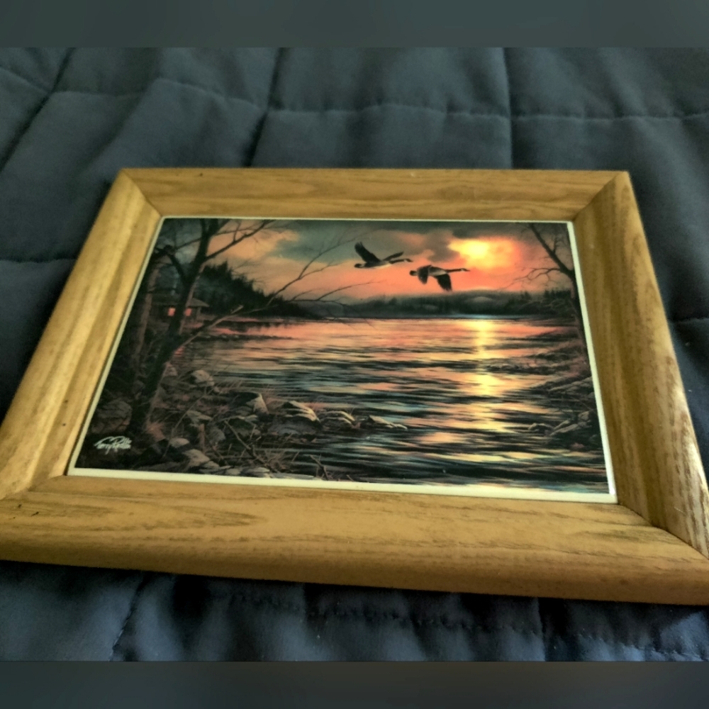 Painting called The hazy oak tile